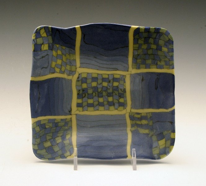 Colored-clay Square plate