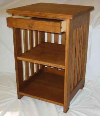 Mission style end table