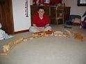 My nephew, Matt, with his trains