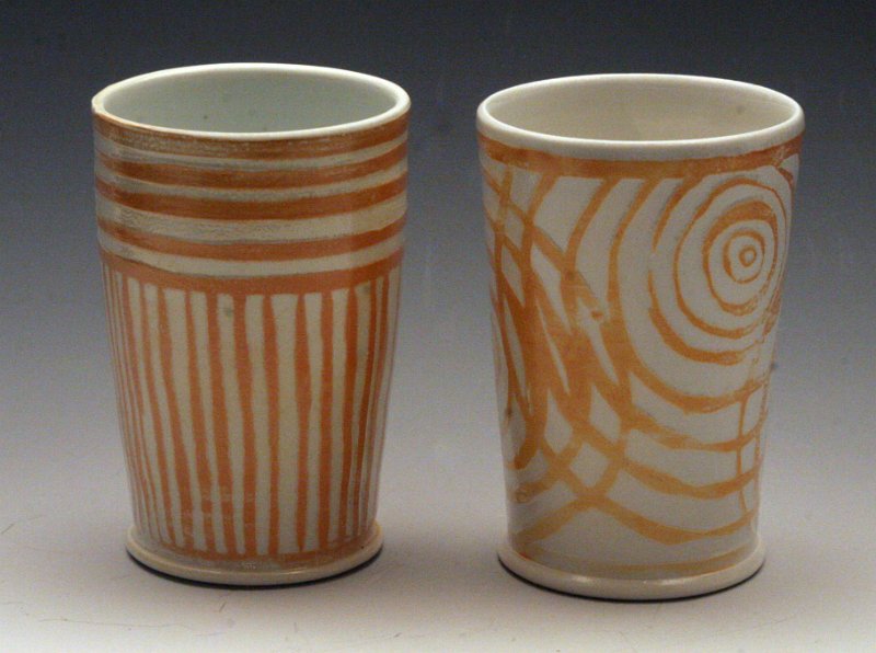 4844 Salt-fired Porcelain Resist 5-inch Tumbers.JPG