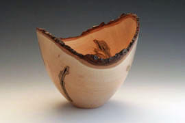 Natural Edge Ambrosa Maple Bowl